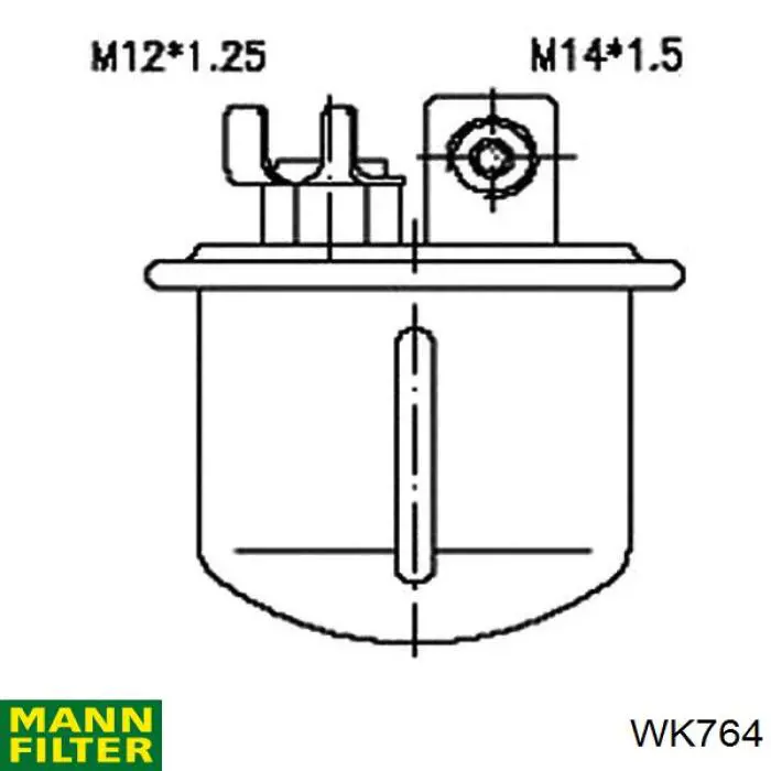 WK764 Mann-Filter топливный фильтр