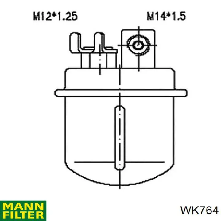 WK764 Mann-Filter Фильтр топлива