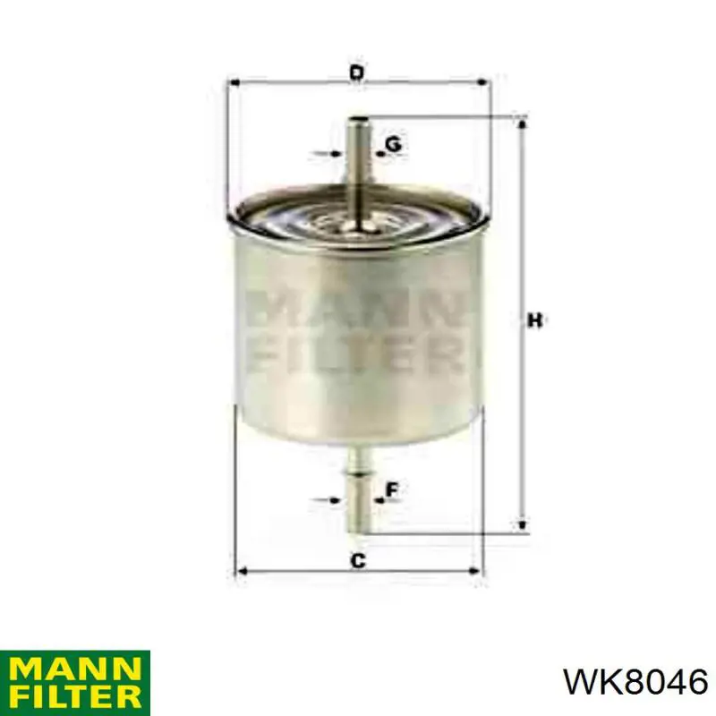 Filtro combustible WK8046 Mann-Filter