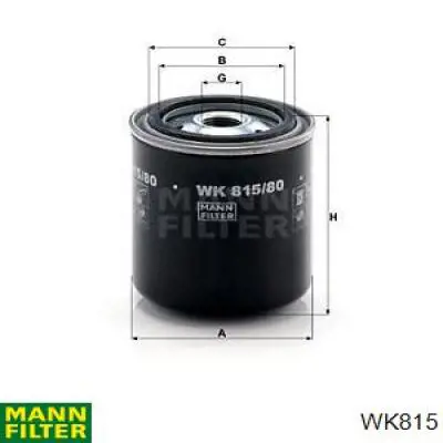 Filtro combustible WK815 Mann-Filter