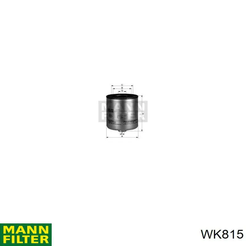 WK815 Mann-Filter Фильтр топлива