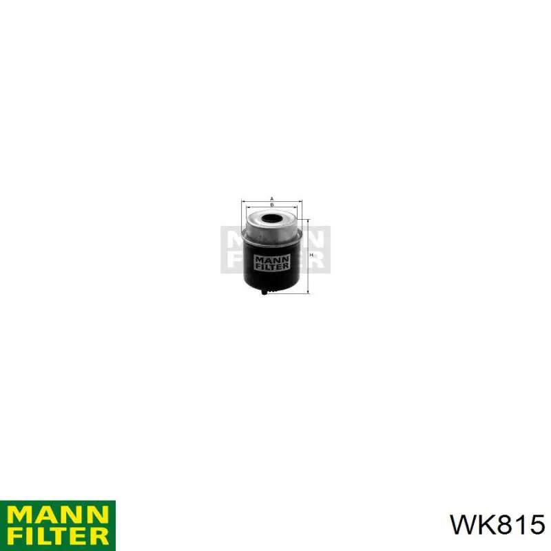 Фильтр тонкой очистки топлива Mann-Filter WK815 цена, от 3.24 USD