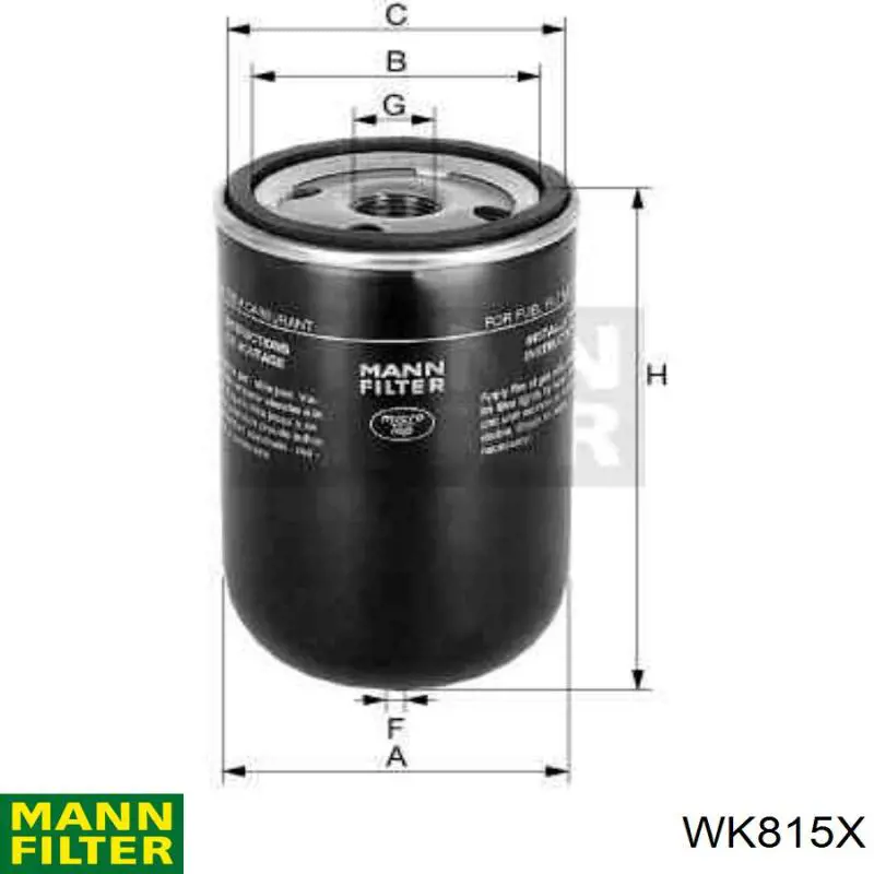 WK815X Mann-Filter топливный фильтр