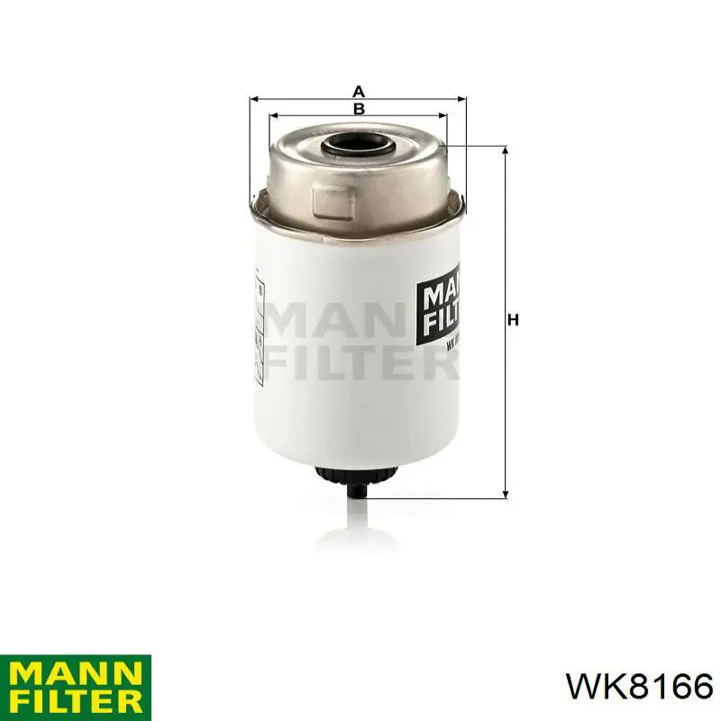 Фильтр тонкой очистки топлива Mann-Filter WK8166 цена, от 29.69 USD