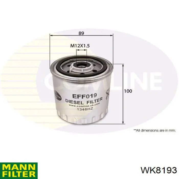 WK8193 Mann-Filter топливный фильтр