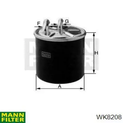 WK8208 Mann-Filter Фильтр топлива