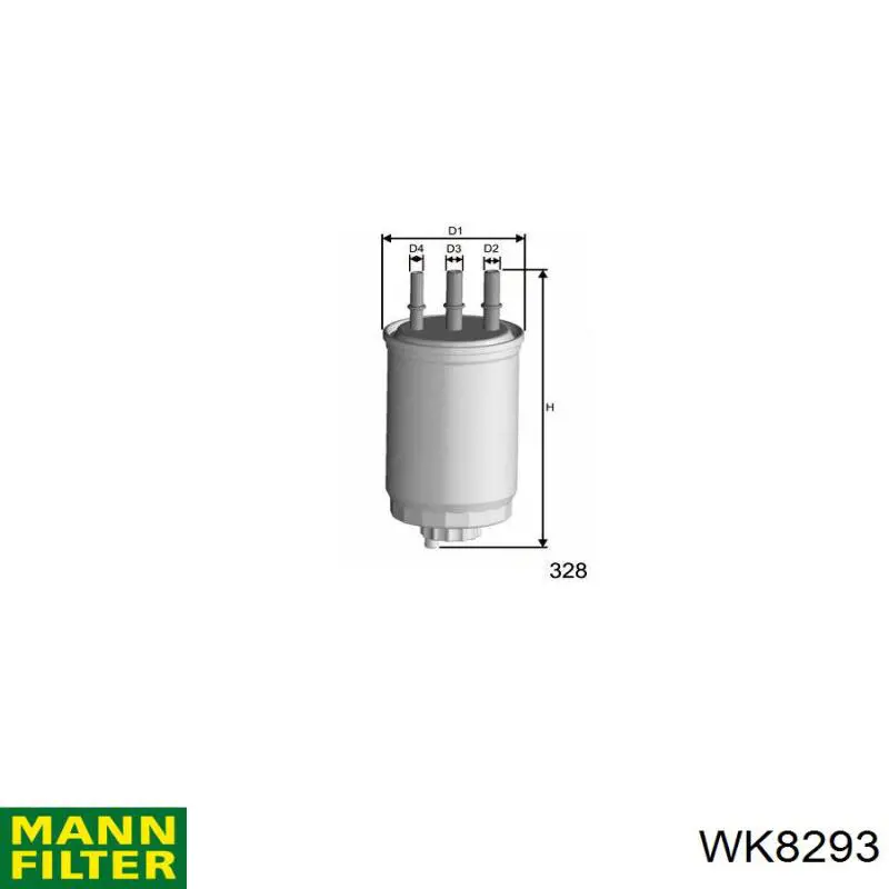 WK8293 Mann-Filter топливный фильтр