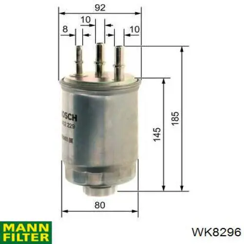 Топливный фильтр WK8296 Mann-Filter