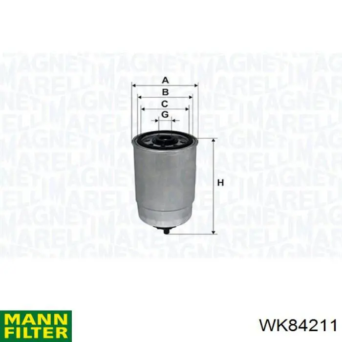Купить WK84211 Mann-Filter Фильтр-отстойник топлива грубой очистки