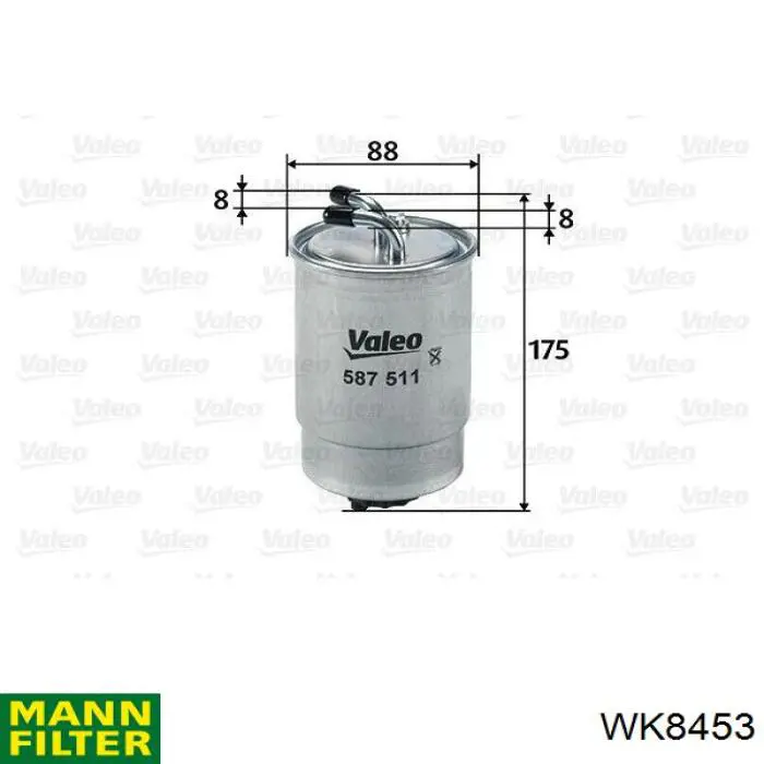 Filtro combustible WK8453 Mann-Filter