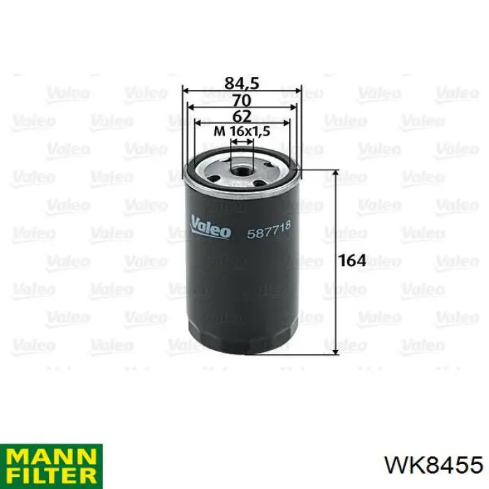 WK8455 Mann-Filter топливный фильтр