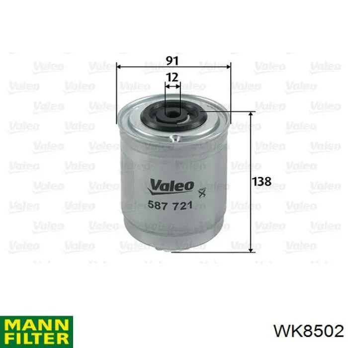 Топливный фильтр WK8502 Mann-Filter