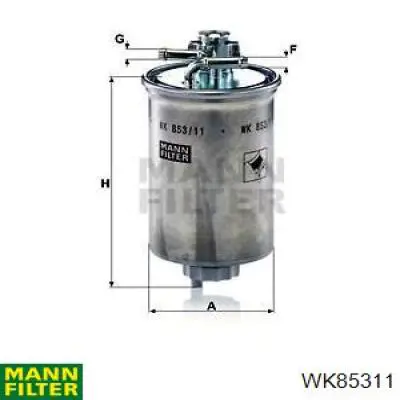 Filtro combustible WK85311 Mann-Filter