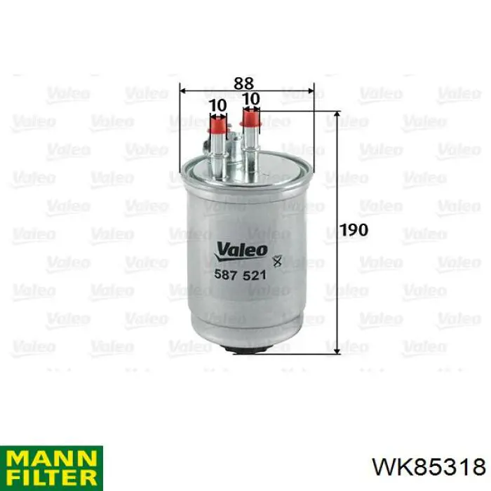 Купить WK85318 Mann-Filter Фильтр-отстойник топлива грубой очистки