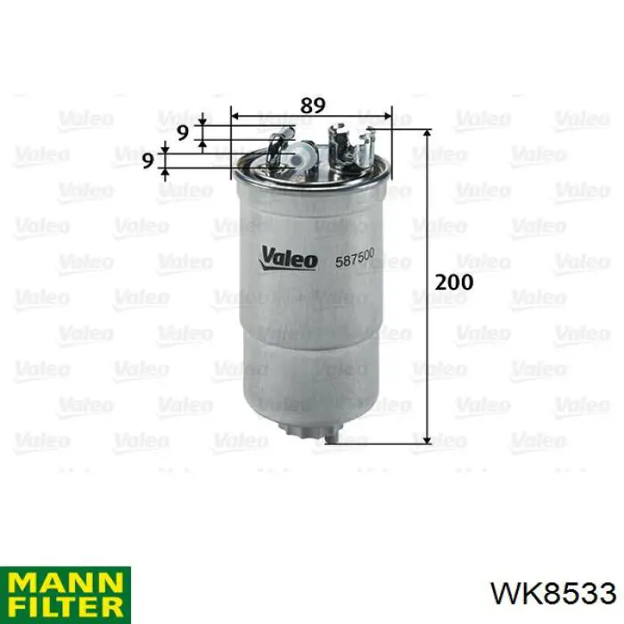 Filtro combustible WK8533 Mann-Filter