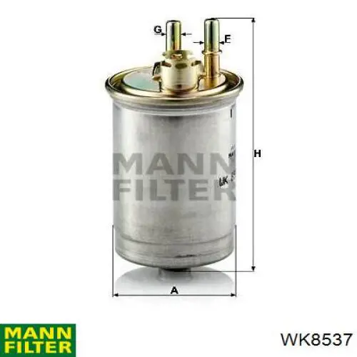 Filtro combustible WK8537 Mann-Filter