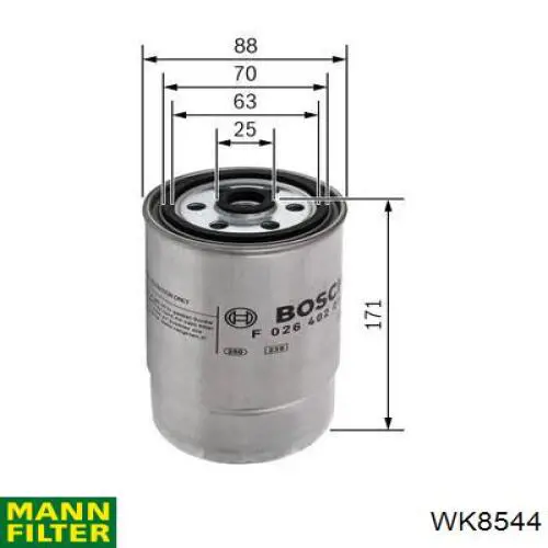 Топливный фильтр WK8544 Mann-Filter