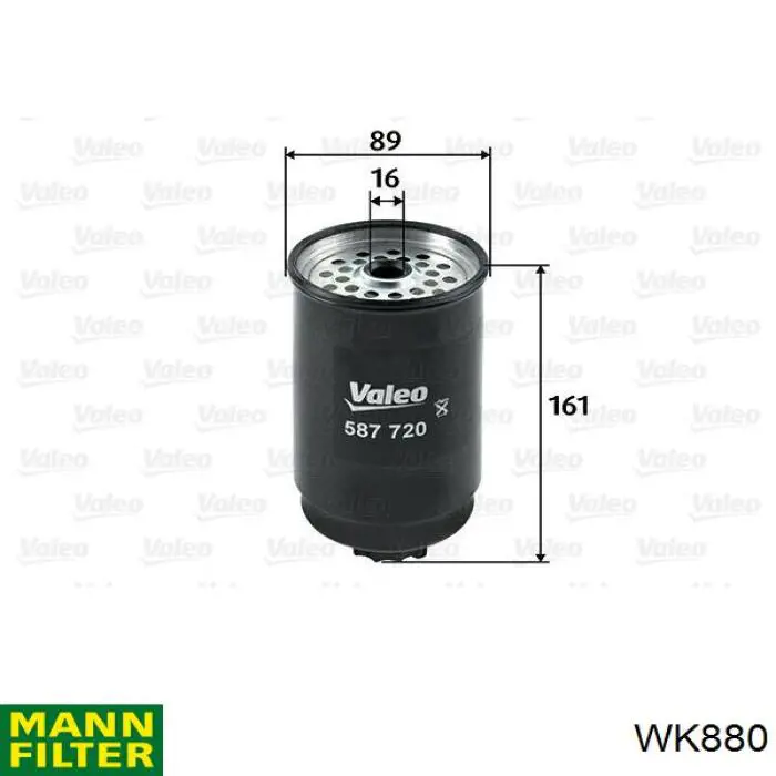 WK880 Mann-Filter топливный фильтр