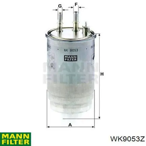 Топливный фильтр WK9053Z Mann-Filter