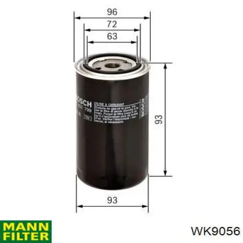 Топливный фильтр WK9056 Mann-Filter