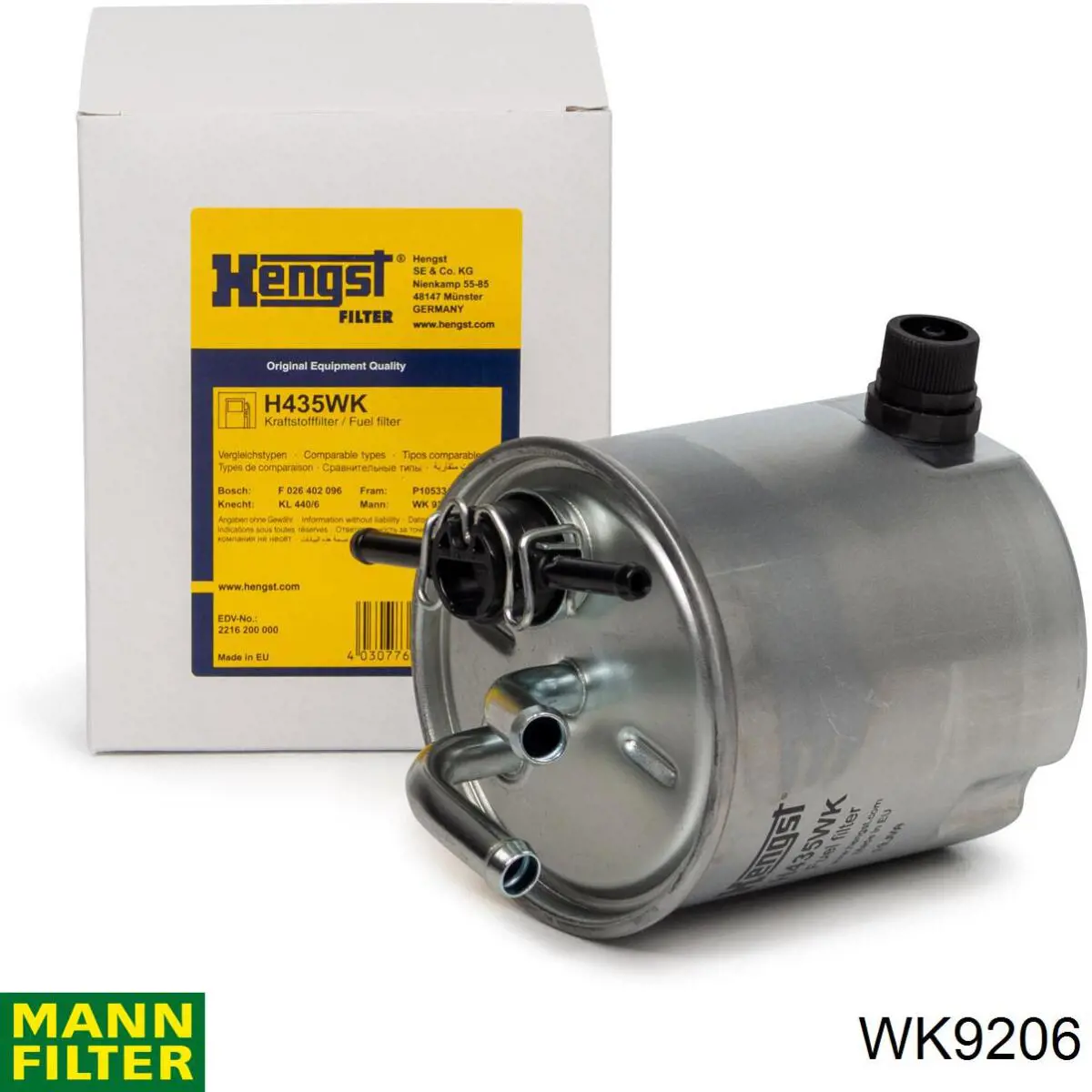Фильтр тонкой очистки топлива Mann-Filter WK9206 цена, от 25.34 USD