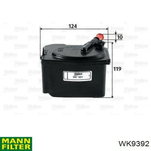 WK9392 Mann-Filter топливный фильтр