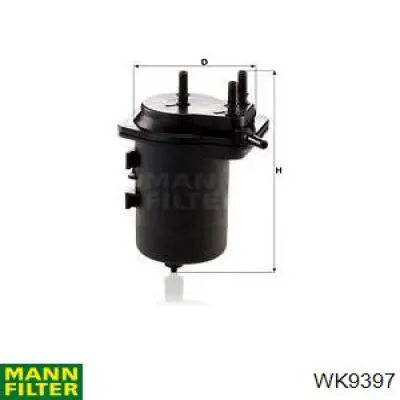 WK9397 Mann-Filter топливный фильтр