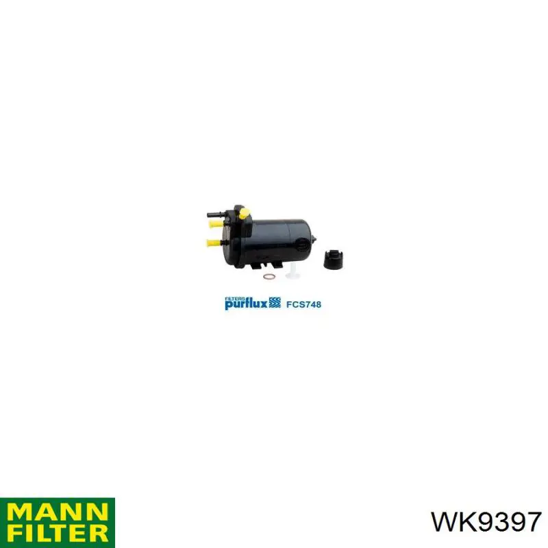 Купить WK9397 Mann-Filter Фильтр-отстойник топлива грубой очистки