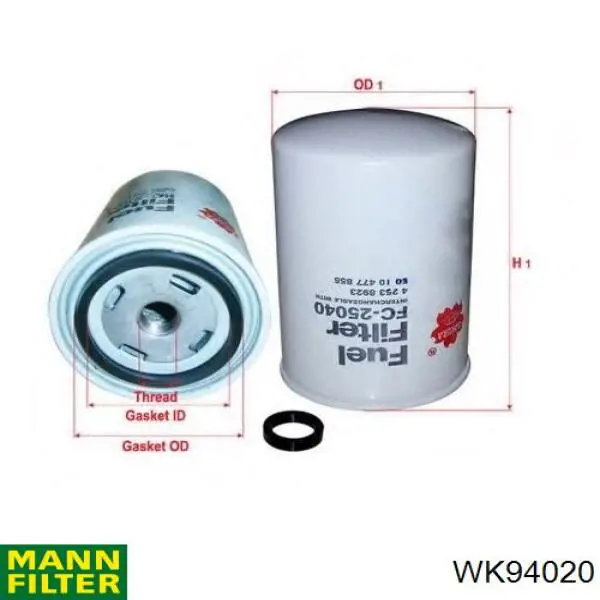 Топливный фильтр WK94020 Mann-Filter