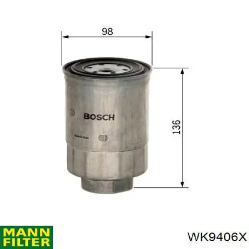 WK9406X Mann-Filter топливный фильтр