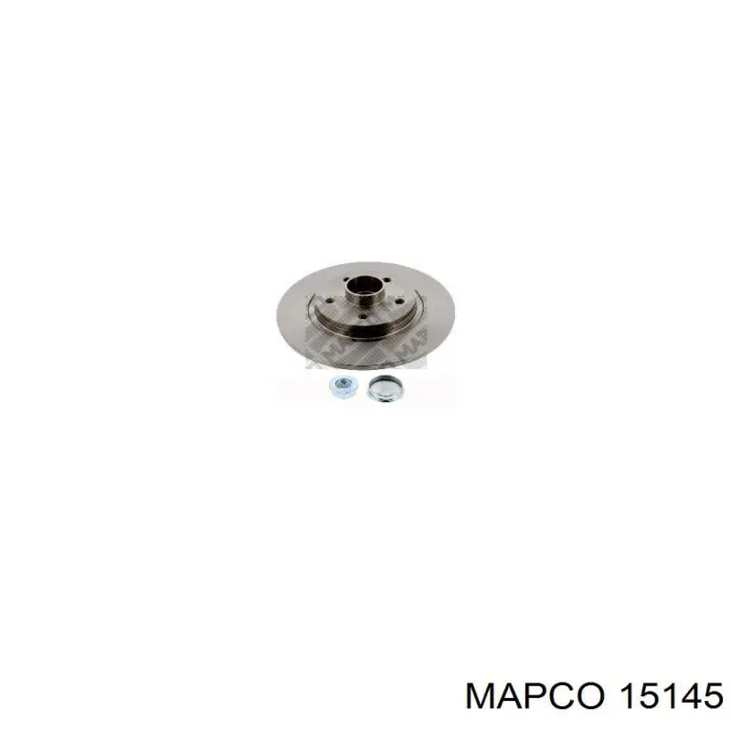 Disco de freno trasero 15145 Mapco