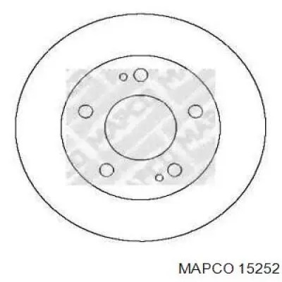 Передние тормозные диски 15252 Mapco