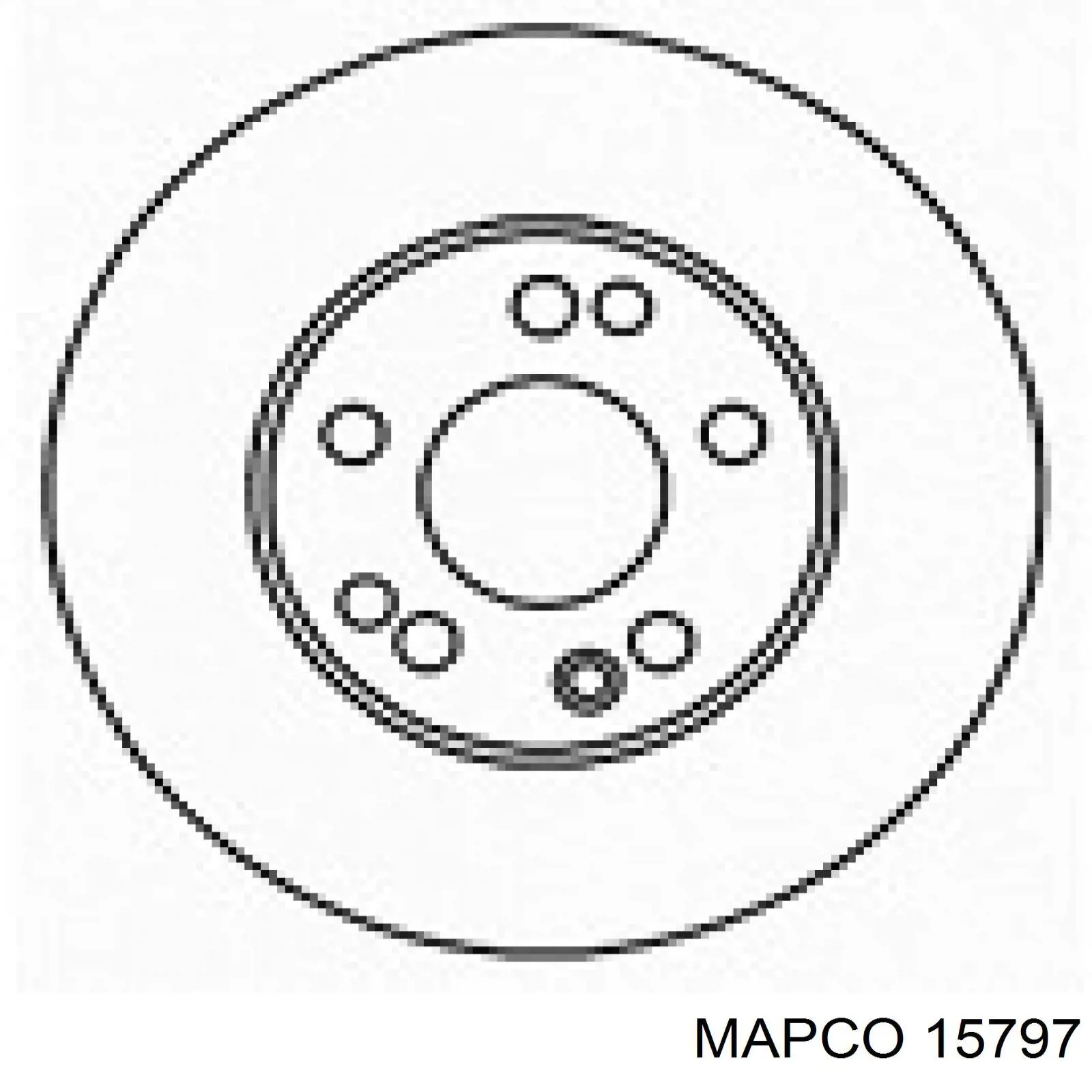 15797 Mapco диск тормозной передний