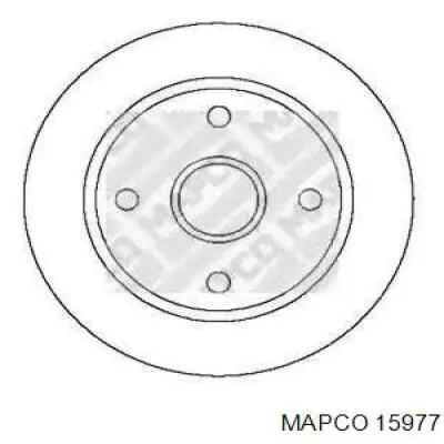 15977 Mapco диск тормозной задний