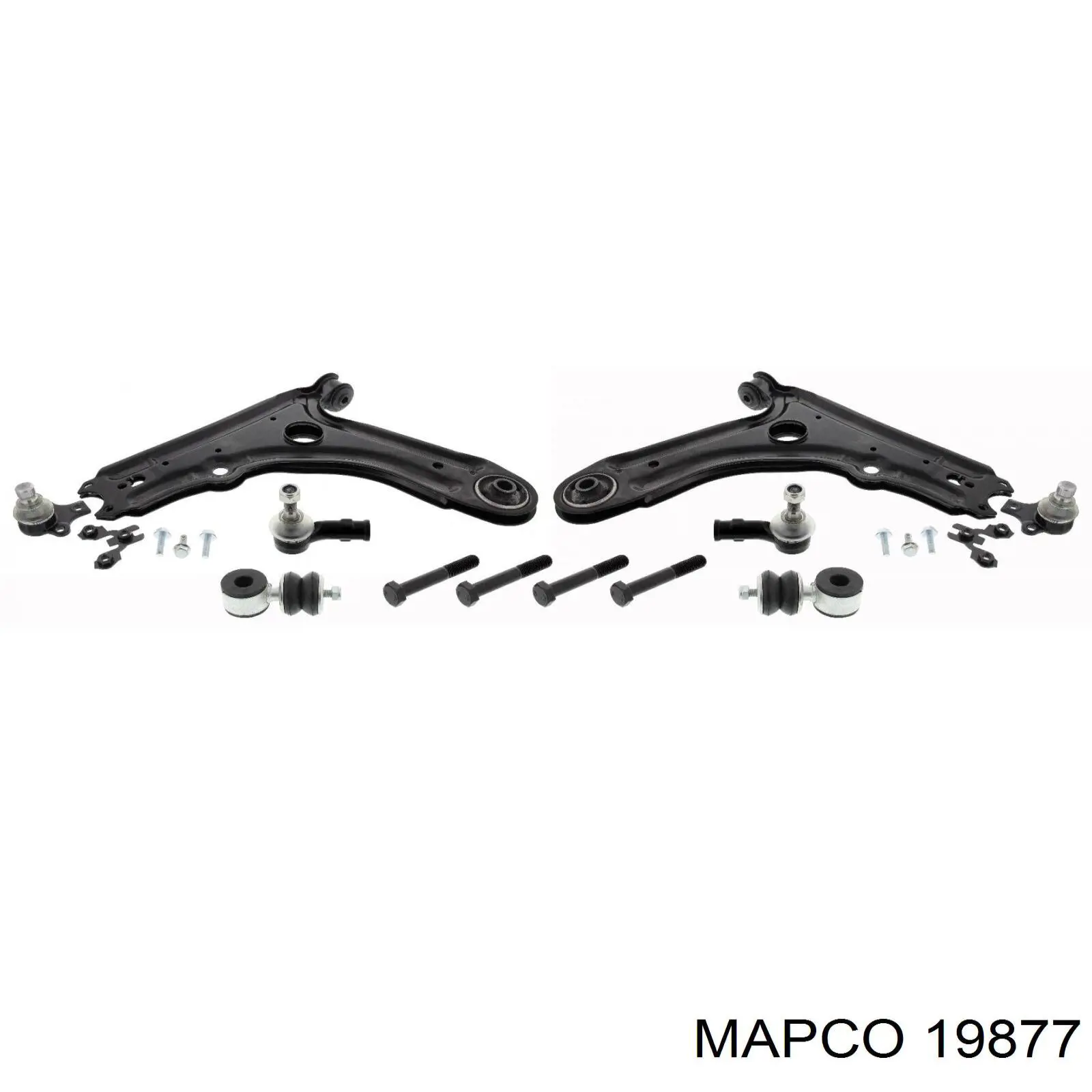 Rótula barra de acoplamiento exterior 19877 Mapco