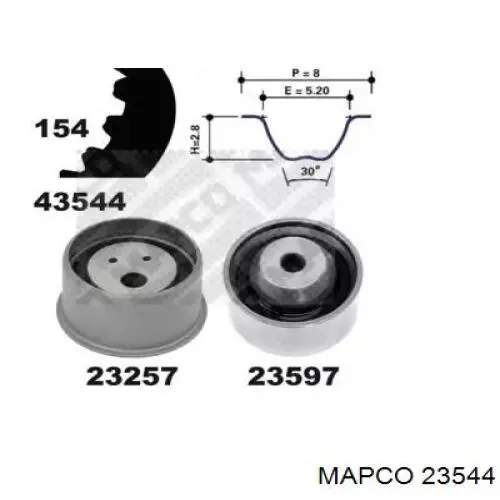 Комплект ГРМ 23544 Mapco