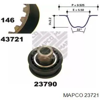 23721 Mapco комплект грм