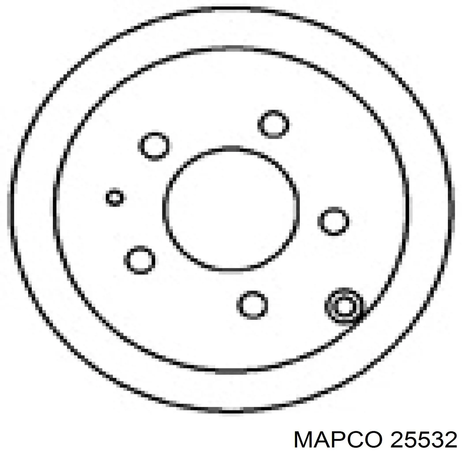 Тормозные диски 25532 Mapco