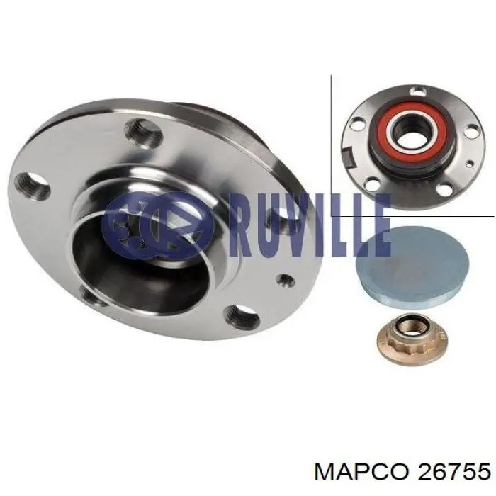 26755 Mapco Ступица задняя