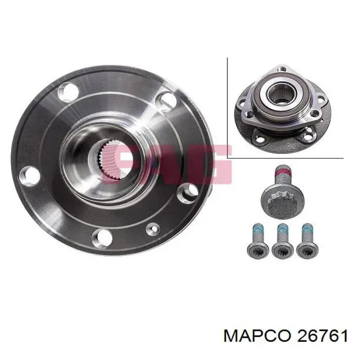 26761 Mapco Ступица колеса передняя