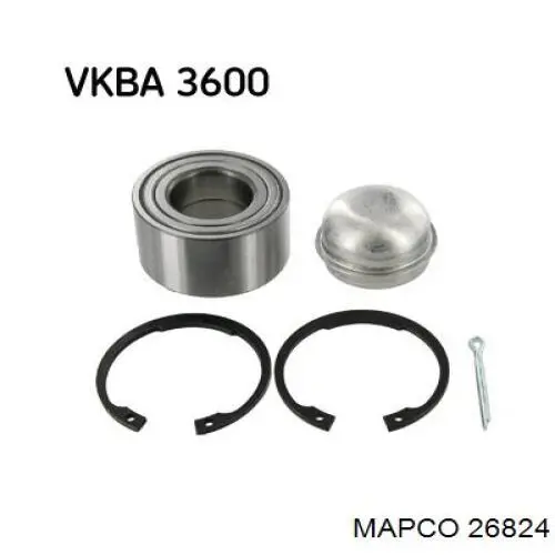 Купить 26824 Mapco Подшипник передней ступицы