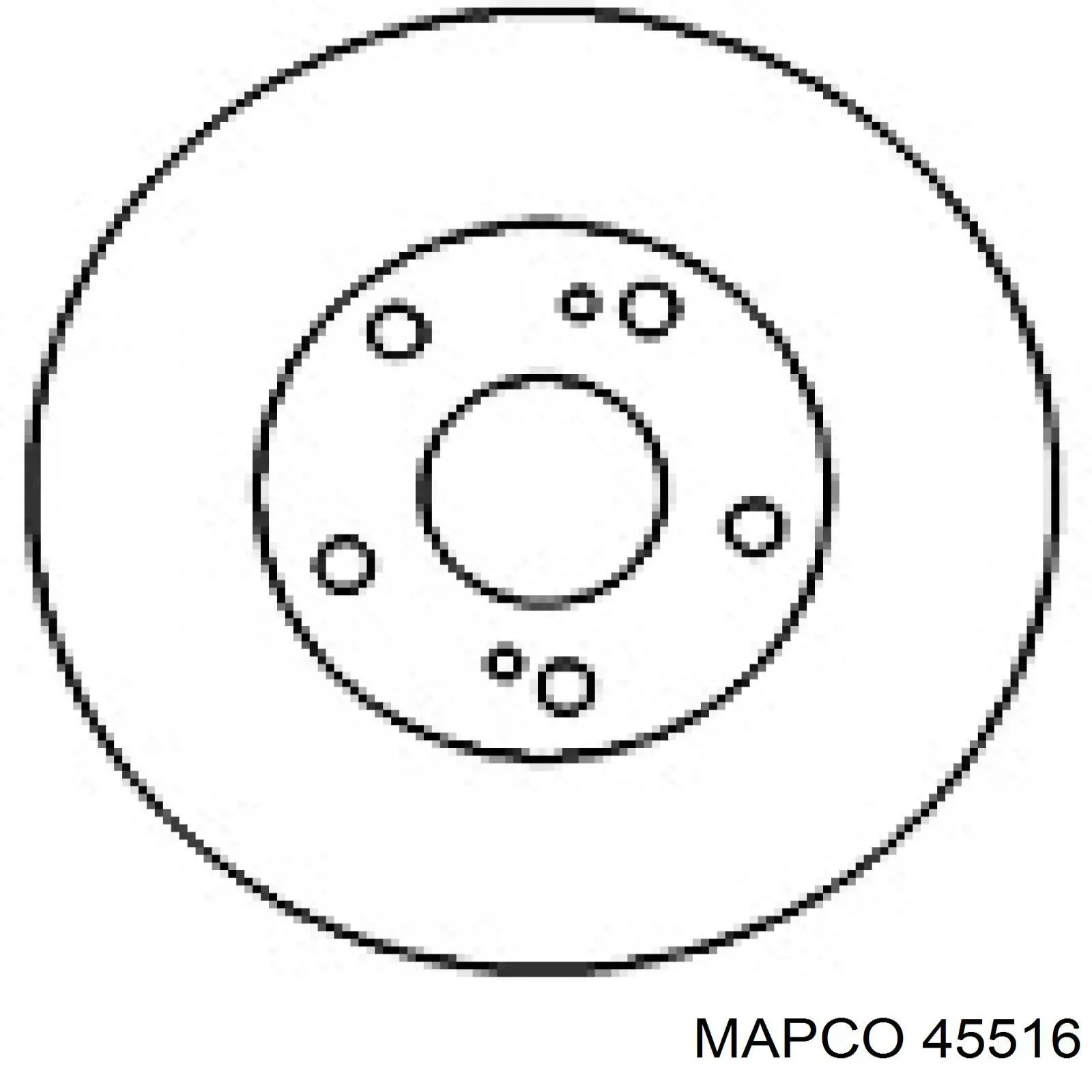 45516 Mapco диск тормозной передний