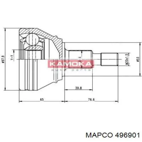 Рулевая тяга 496901 Mapco