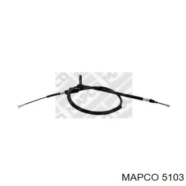 Cable de freno de mano trasero izquierdo 5103 Mapco