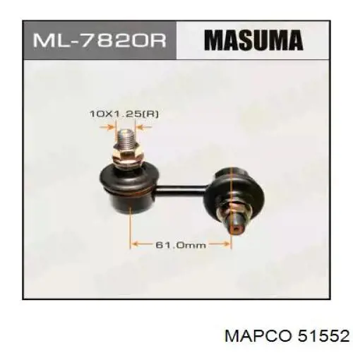 Купить 51552 Mapco Рычаг передней подвески левый