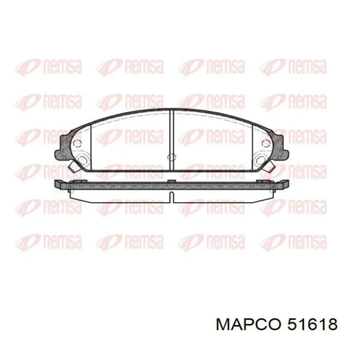 Brazo suspension inferior trasero izquierdo/derecho 51618 Mapco