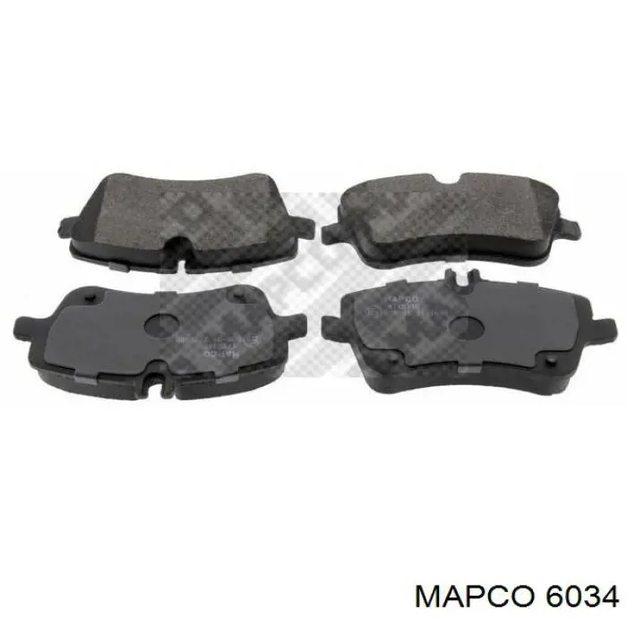 6034 Mapco колодки тормозные передние дисковые