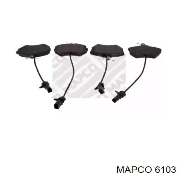 6103 Mapco передние тормозные колодки