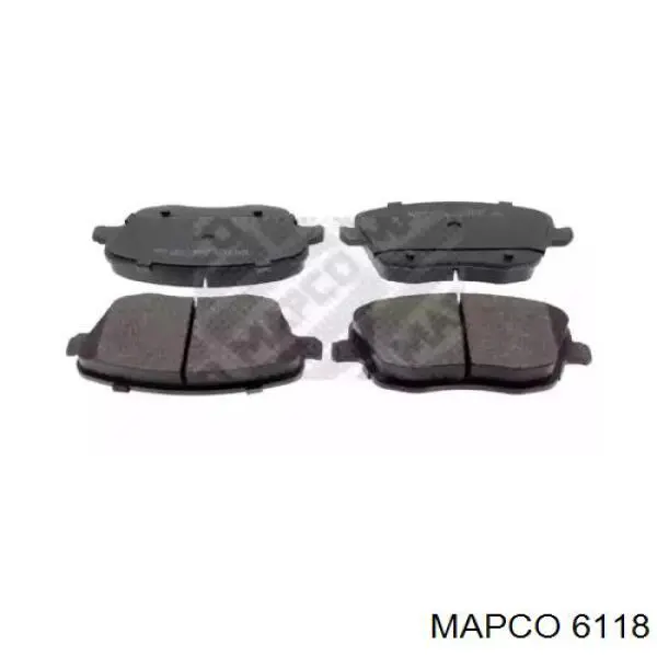 6118 Mapco колодки тормозные передние дисковые