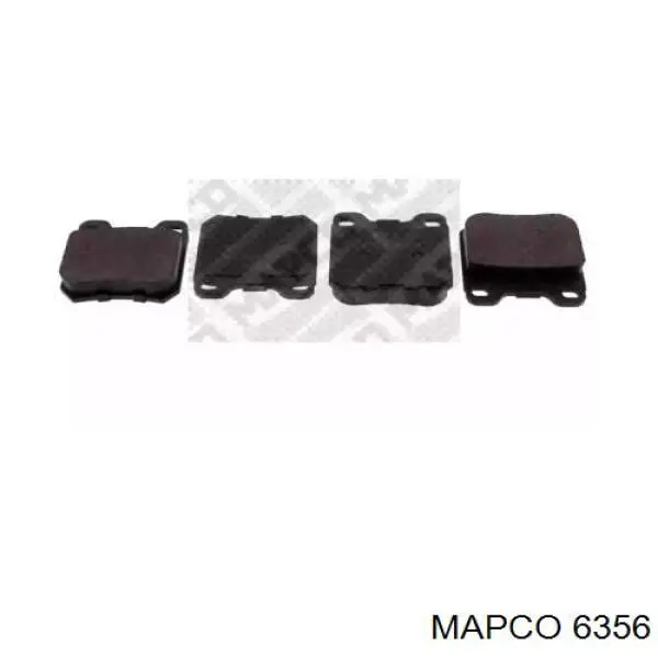 6356 Mapco колодки тормозные задние дисковые